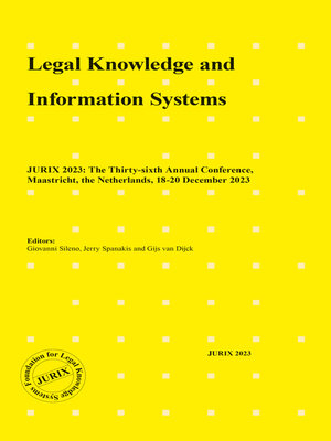 cover image of Legal Knowledge and Information Systems
